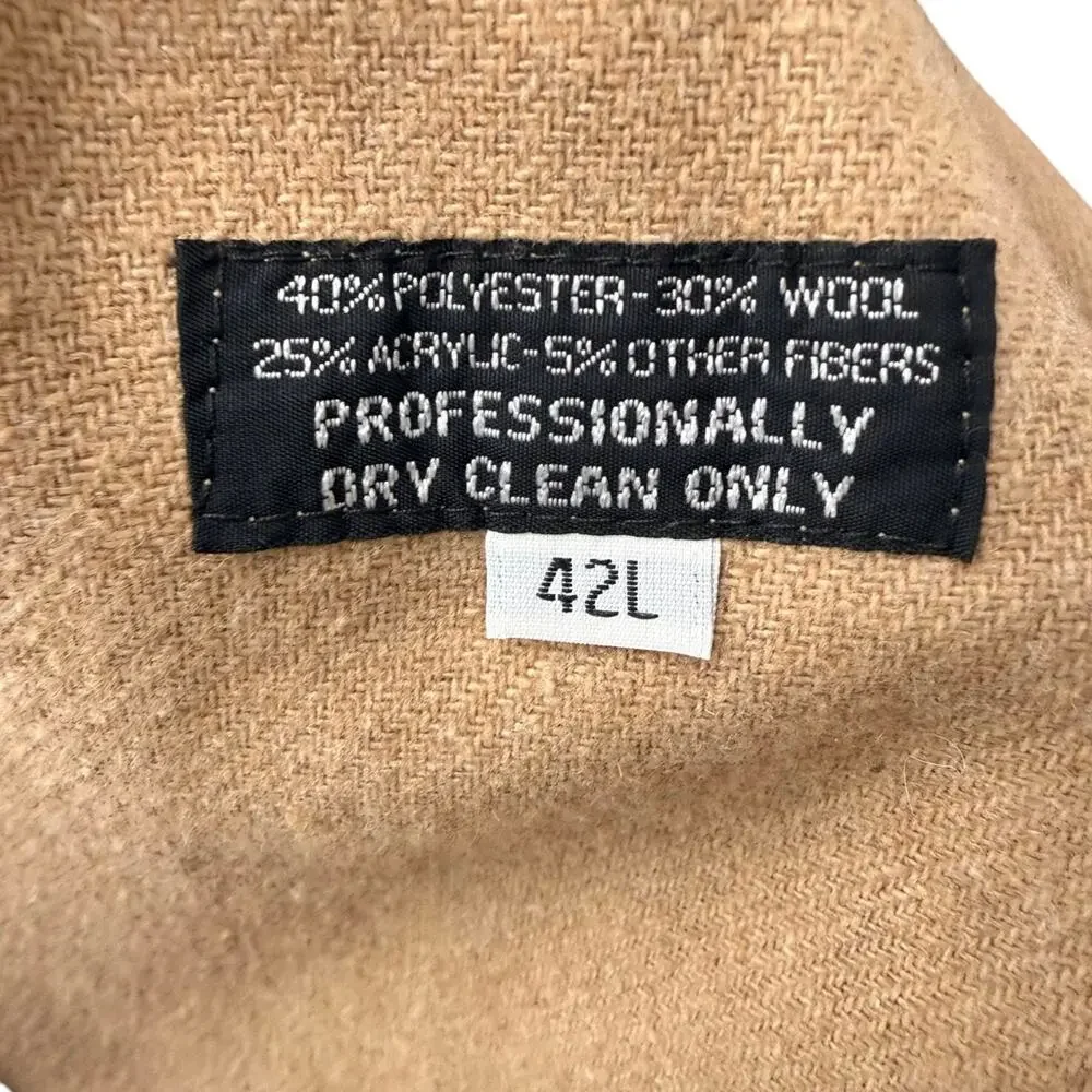 Christian Dior Monsieur Vintage Oversized Trench Coat Taupe Brown Men's Size 42L